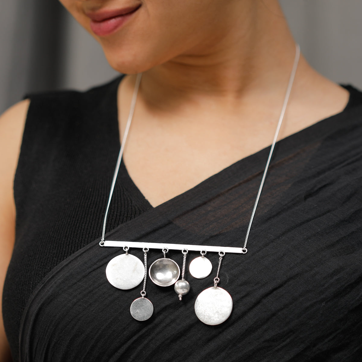 Coin and Vatee Abstract Necklace