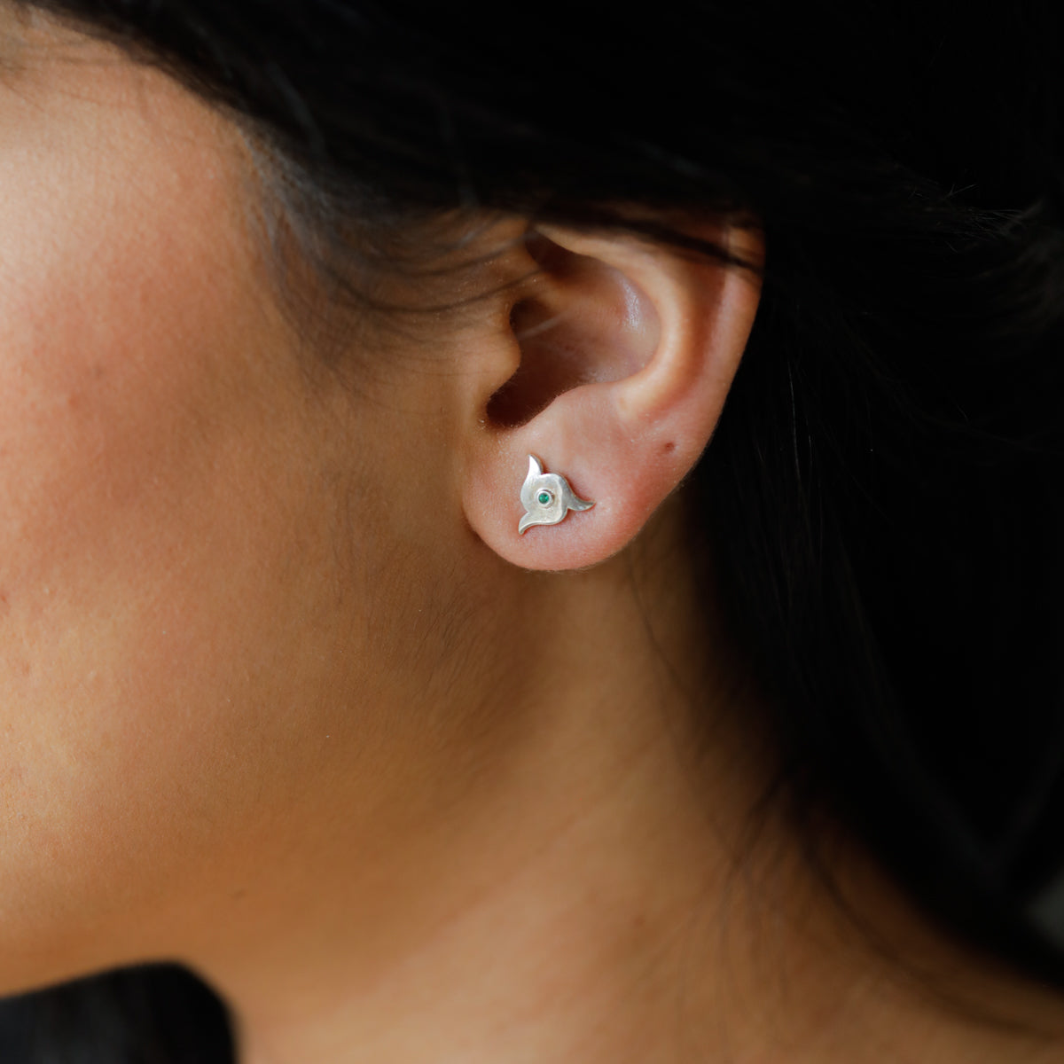 Silver Nakshatra Studs