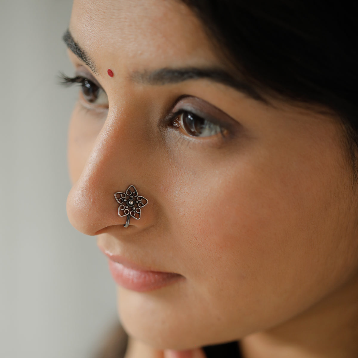 Gopadma Flower Nose pin (Clip on)