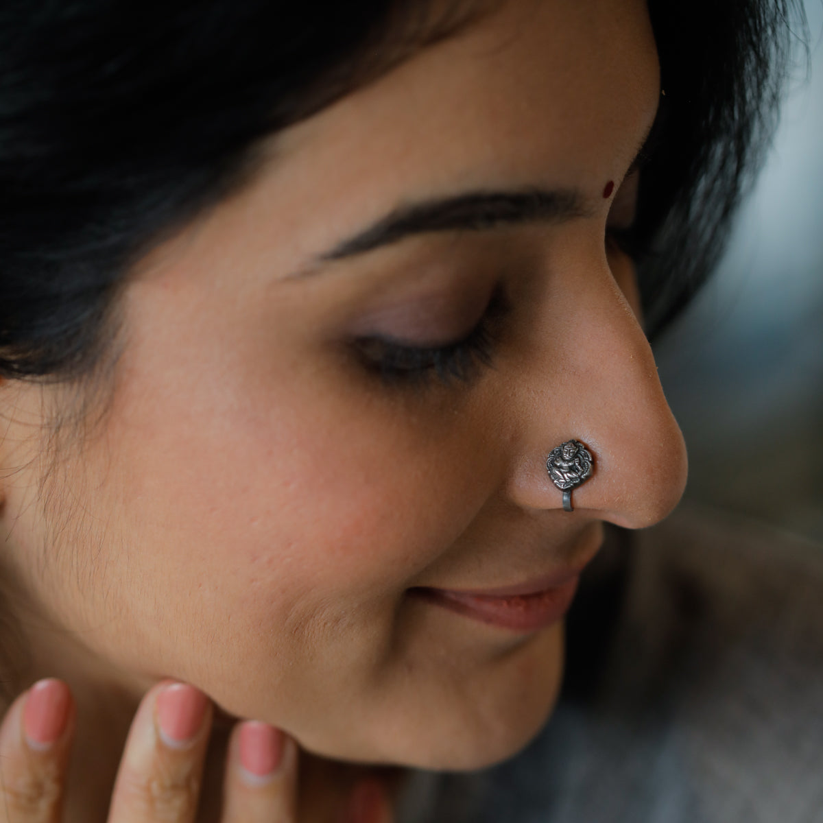 Lakshmi Nose pin (Clip On)