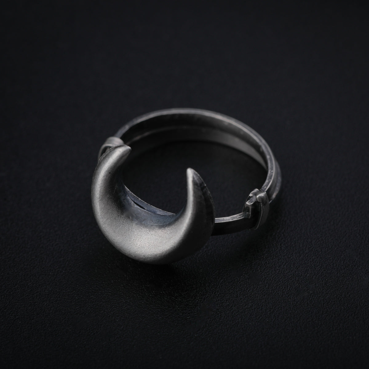 Silver Moon Ring