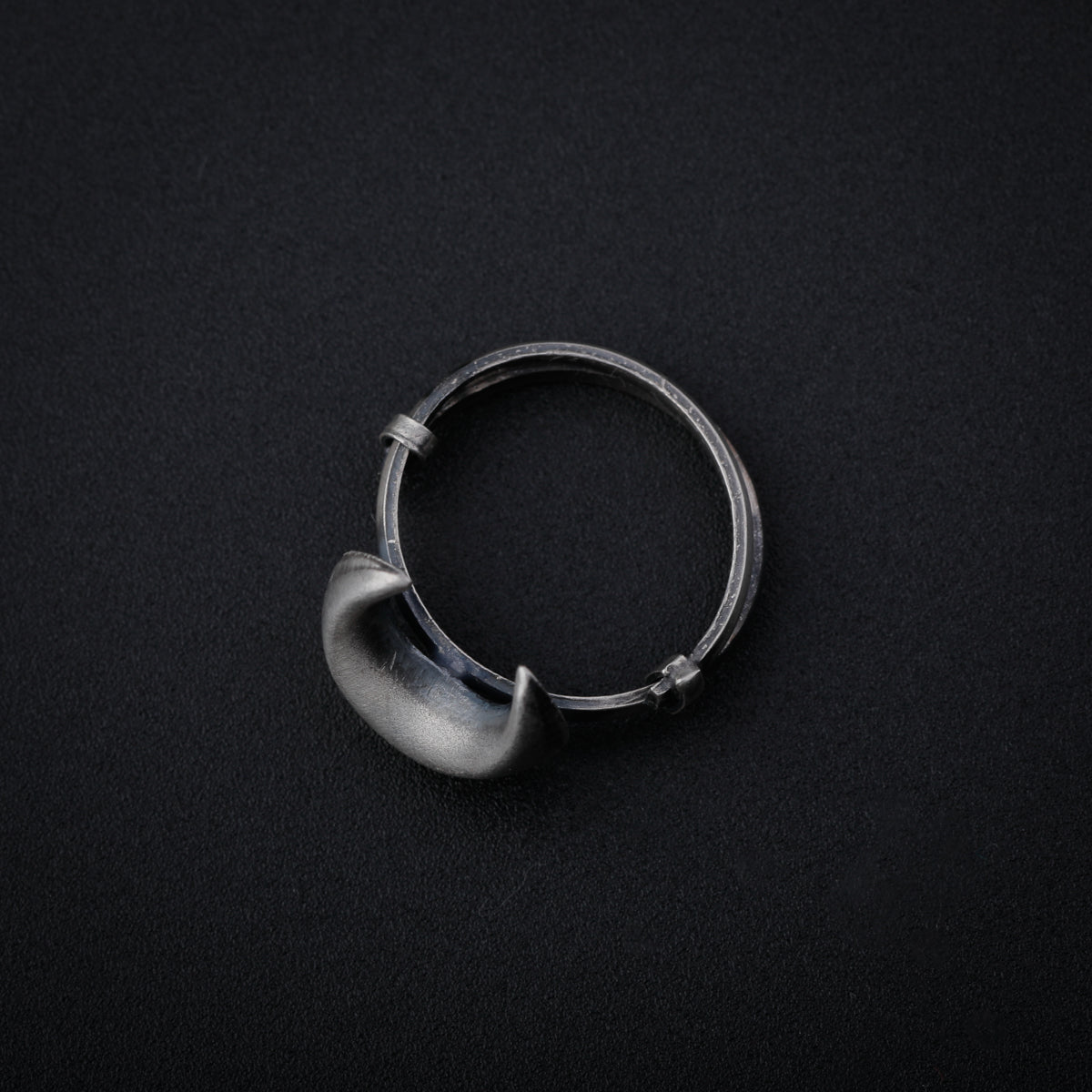 Silver Moon Ring