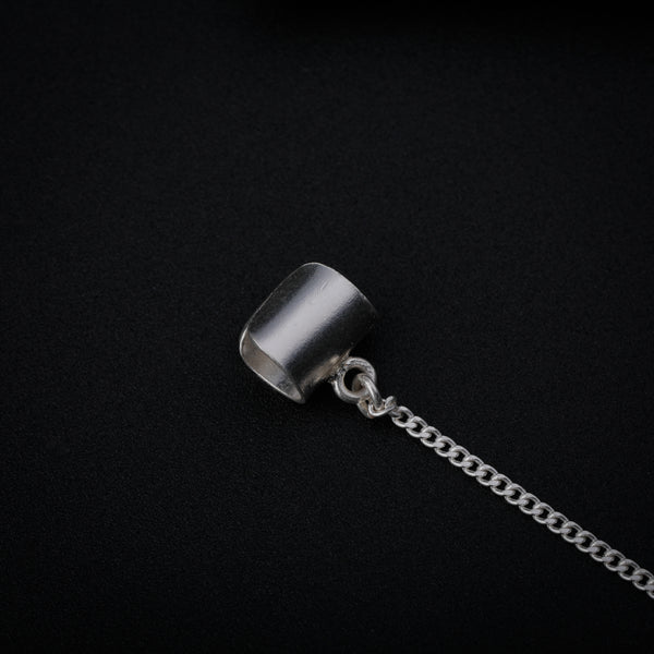 Silver Ghungroo Bunch Earcuff Plain Clip-on