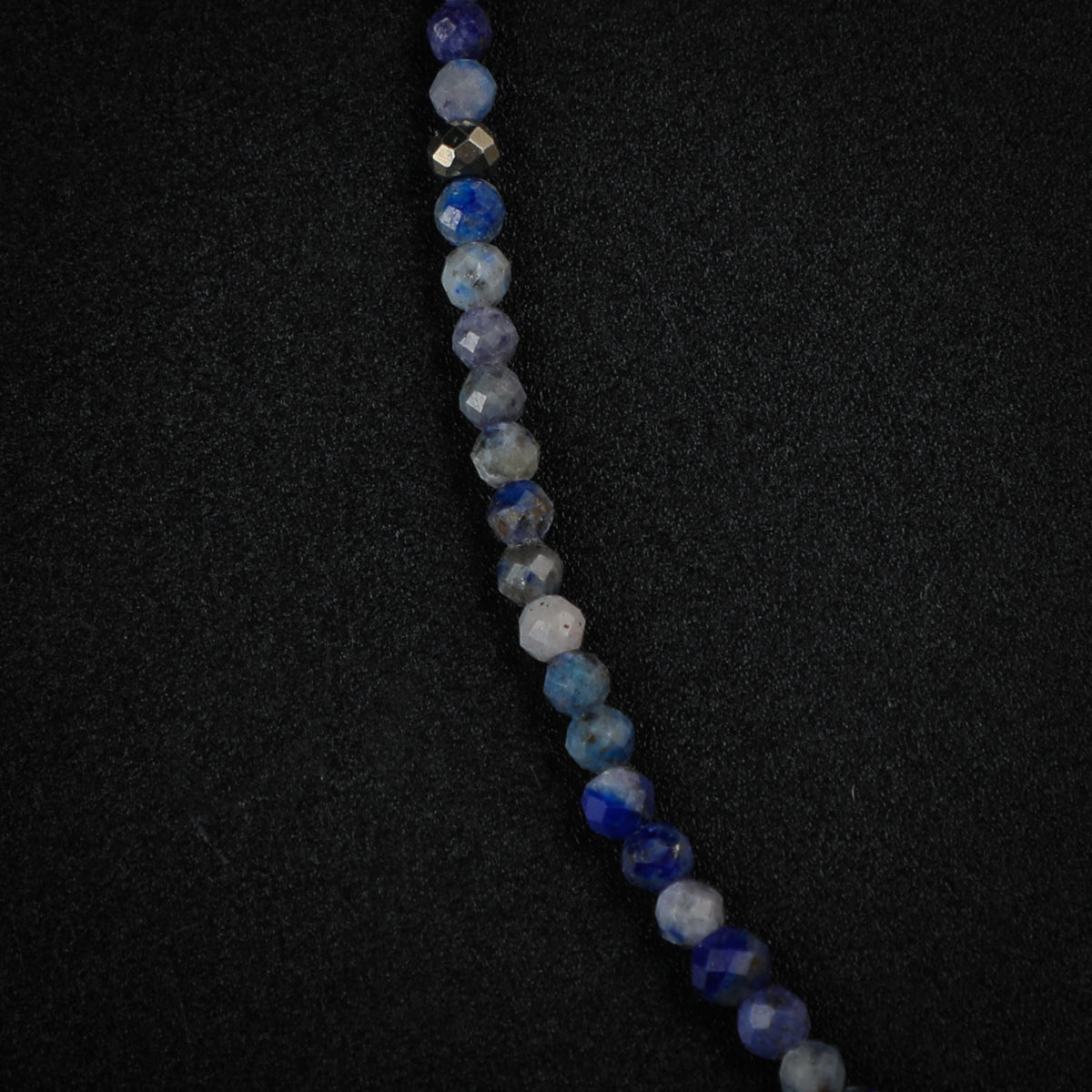 Lapis Lazuli Silver Star Motif Anklet