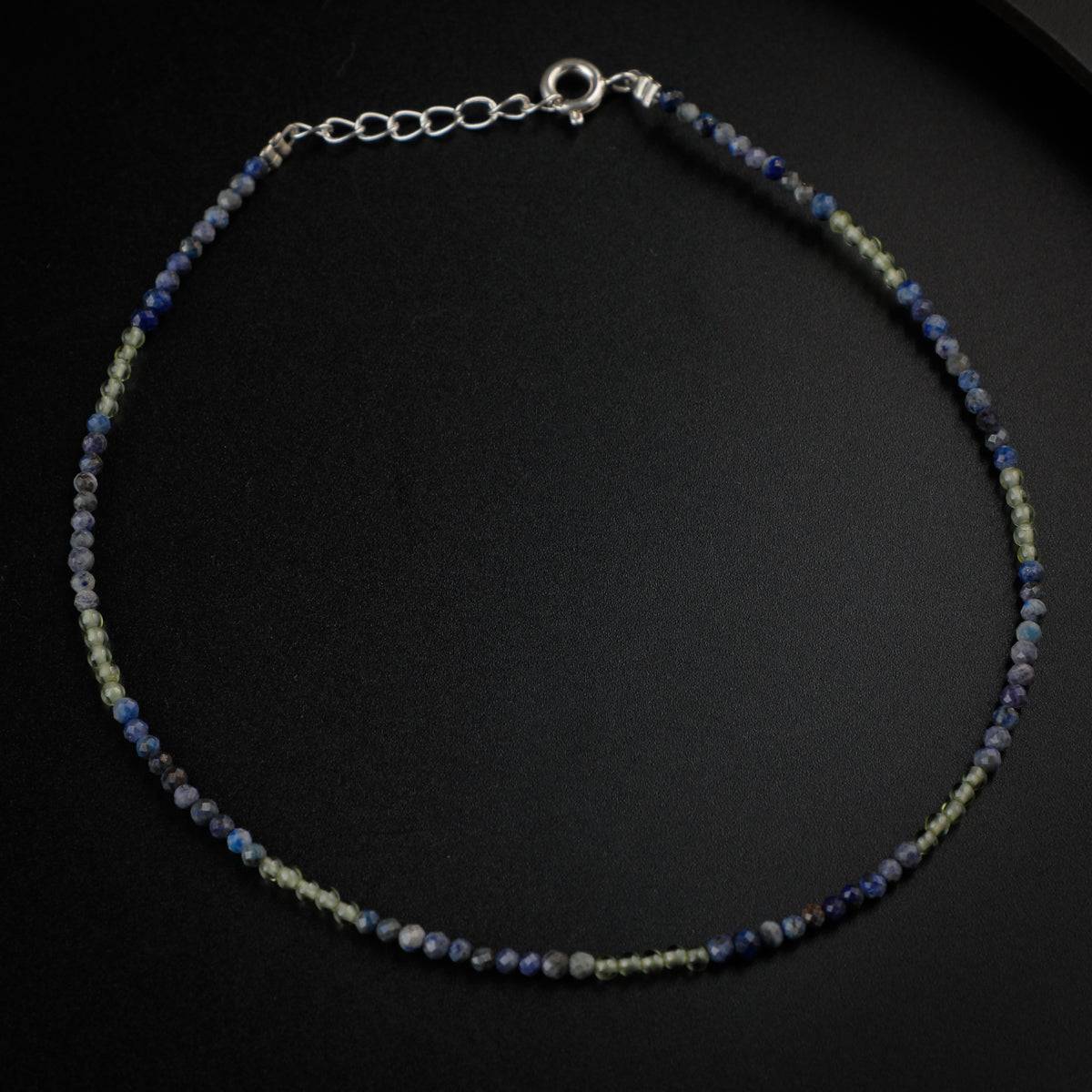 Multicolor Semi Precious Stones Anklet