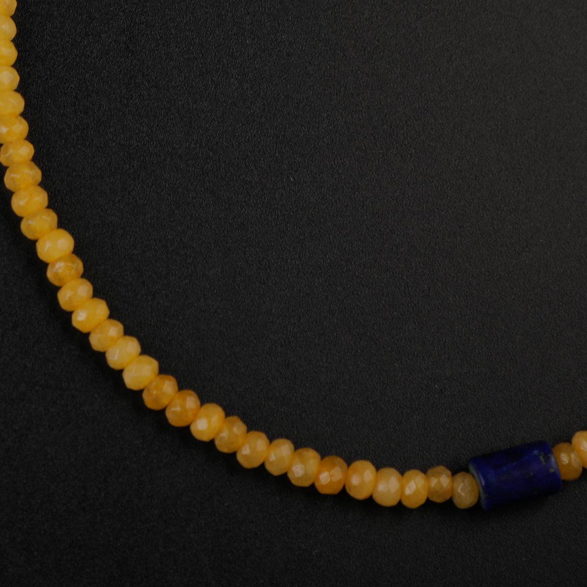 Agate and Lapis Lazuli Silver Anklet