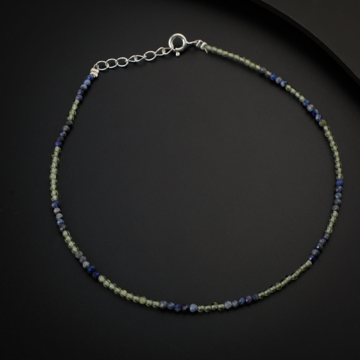 Multicolor Semi Precious Stones Anklet