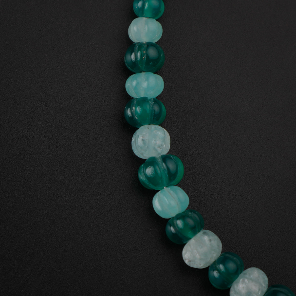 Silver Bracelet with Jade and Green Onyx