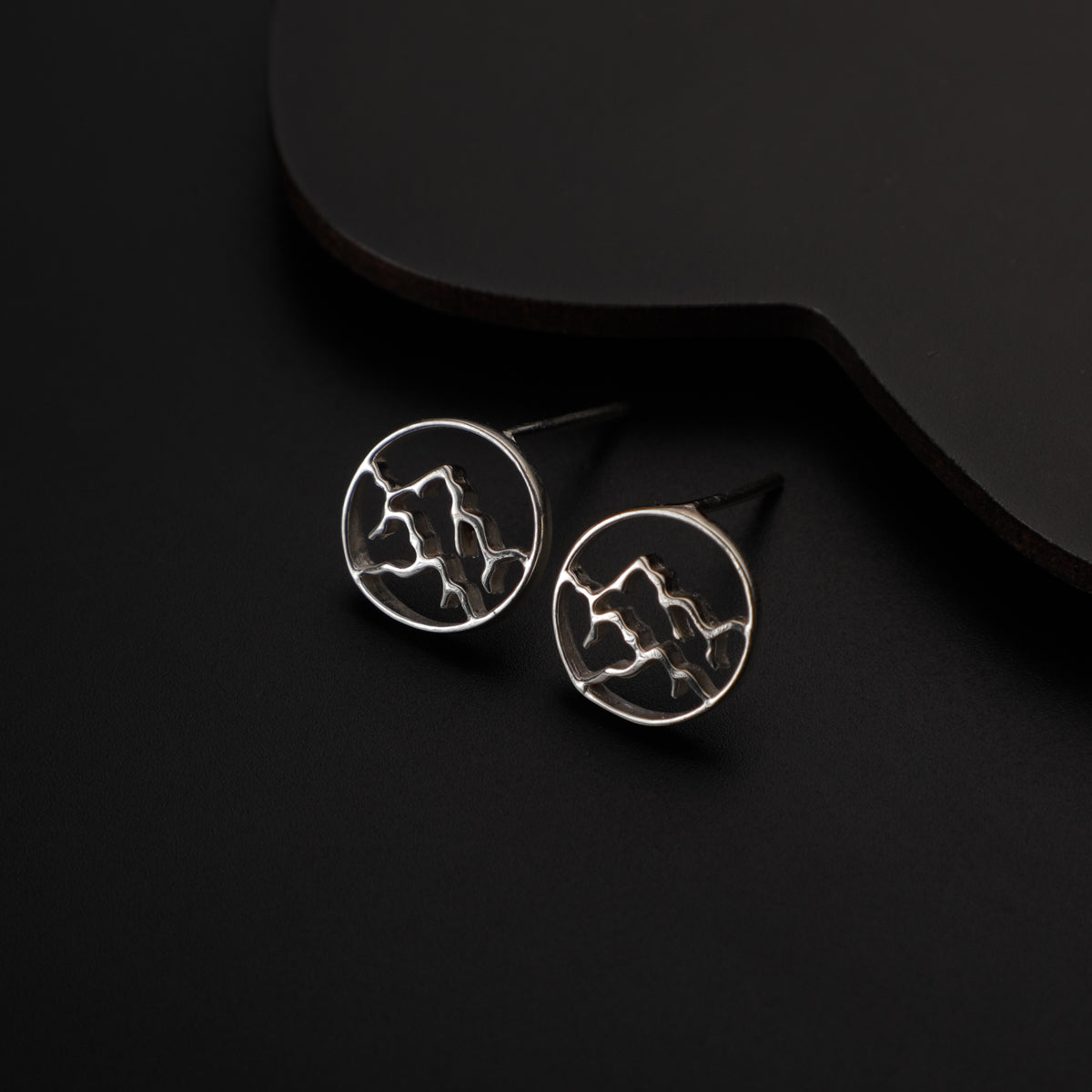 Panchtatva 5 Elements Silver Earring: Earth (पृथ्वी)