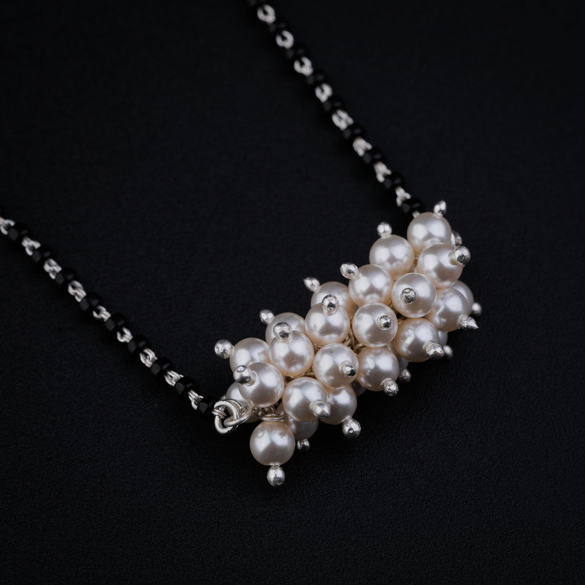 Silver Mangalsutra with Pearls