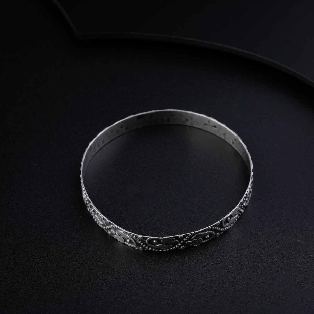 Silver Single Nakshi Bangle