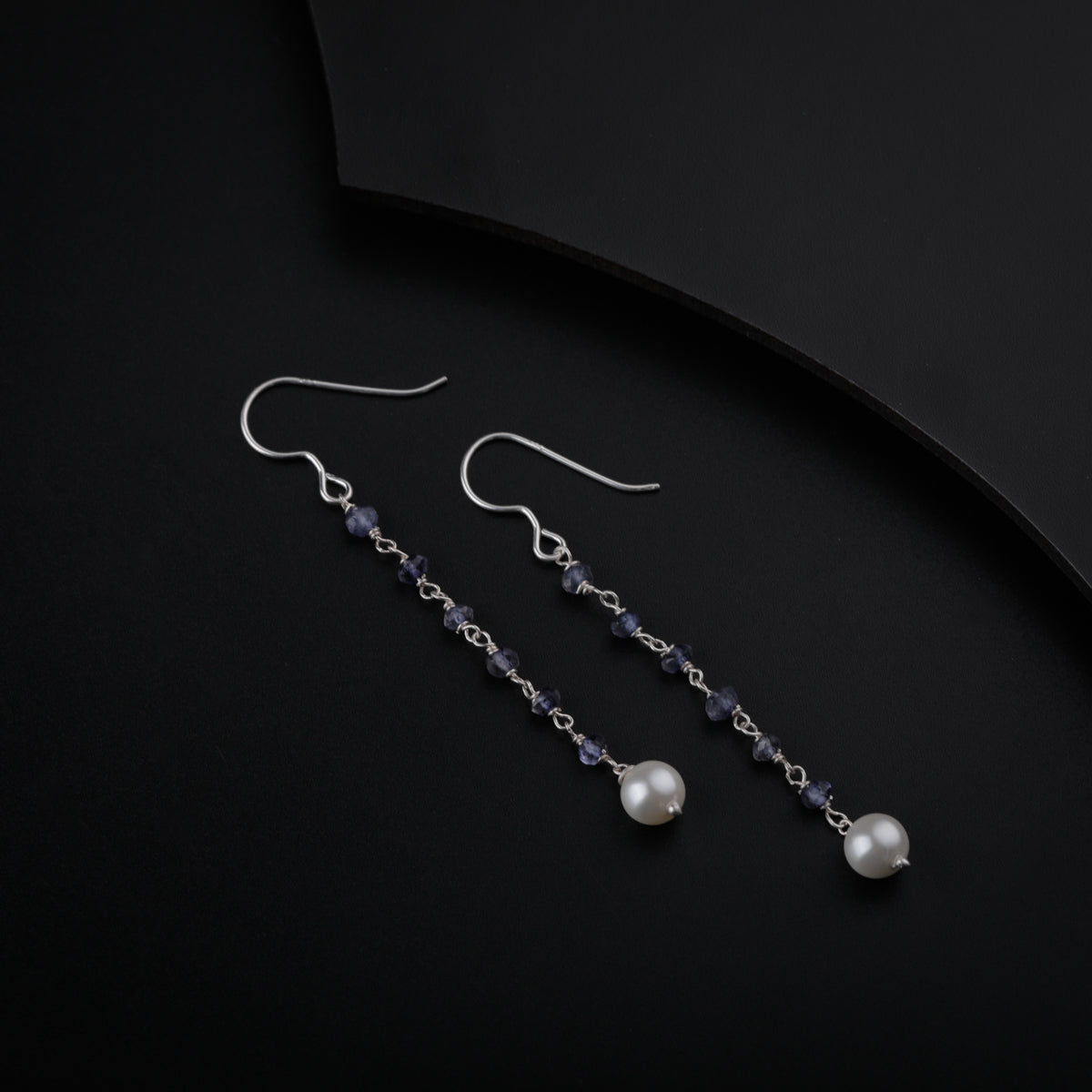 Iolite Silver Dangler