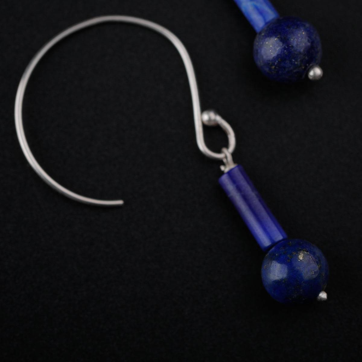 Silver Lapis Lazuli Earrings