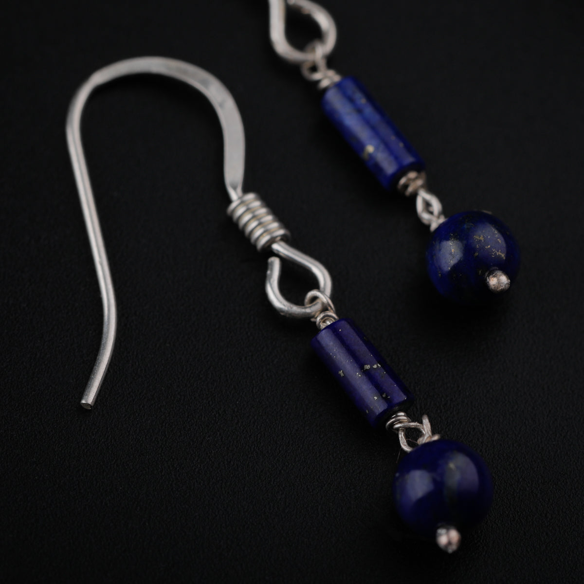 Silver Lapis Lazuli Earrings