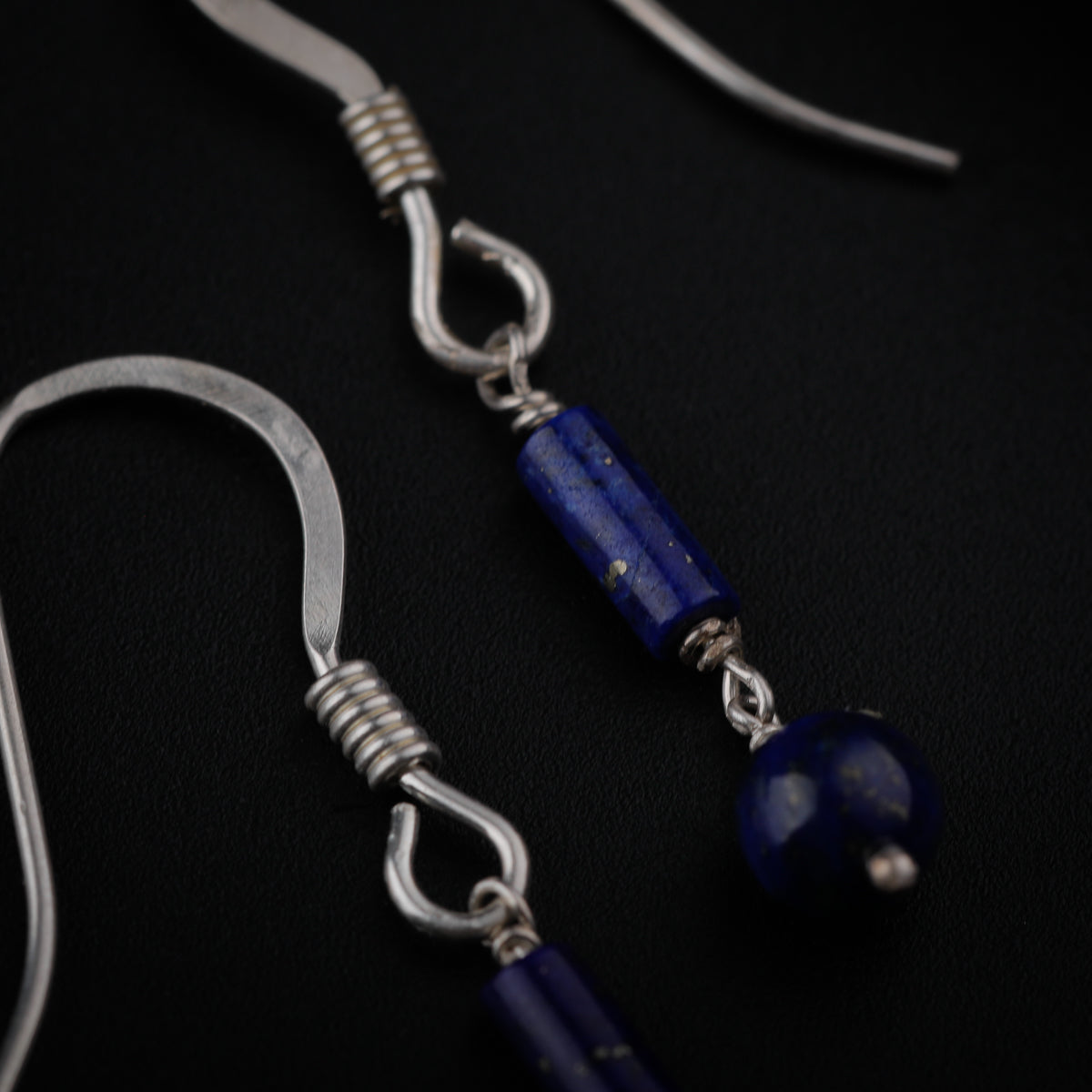 Silver Lapis Lazuli Earrings