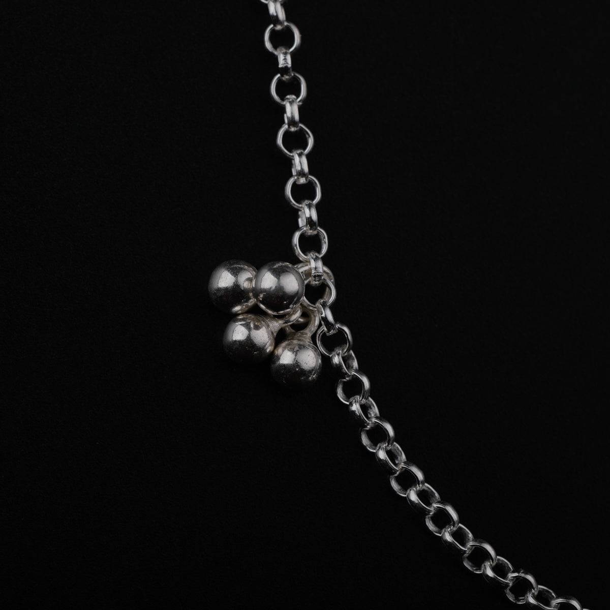 Silver Short Chain with Ghungroo