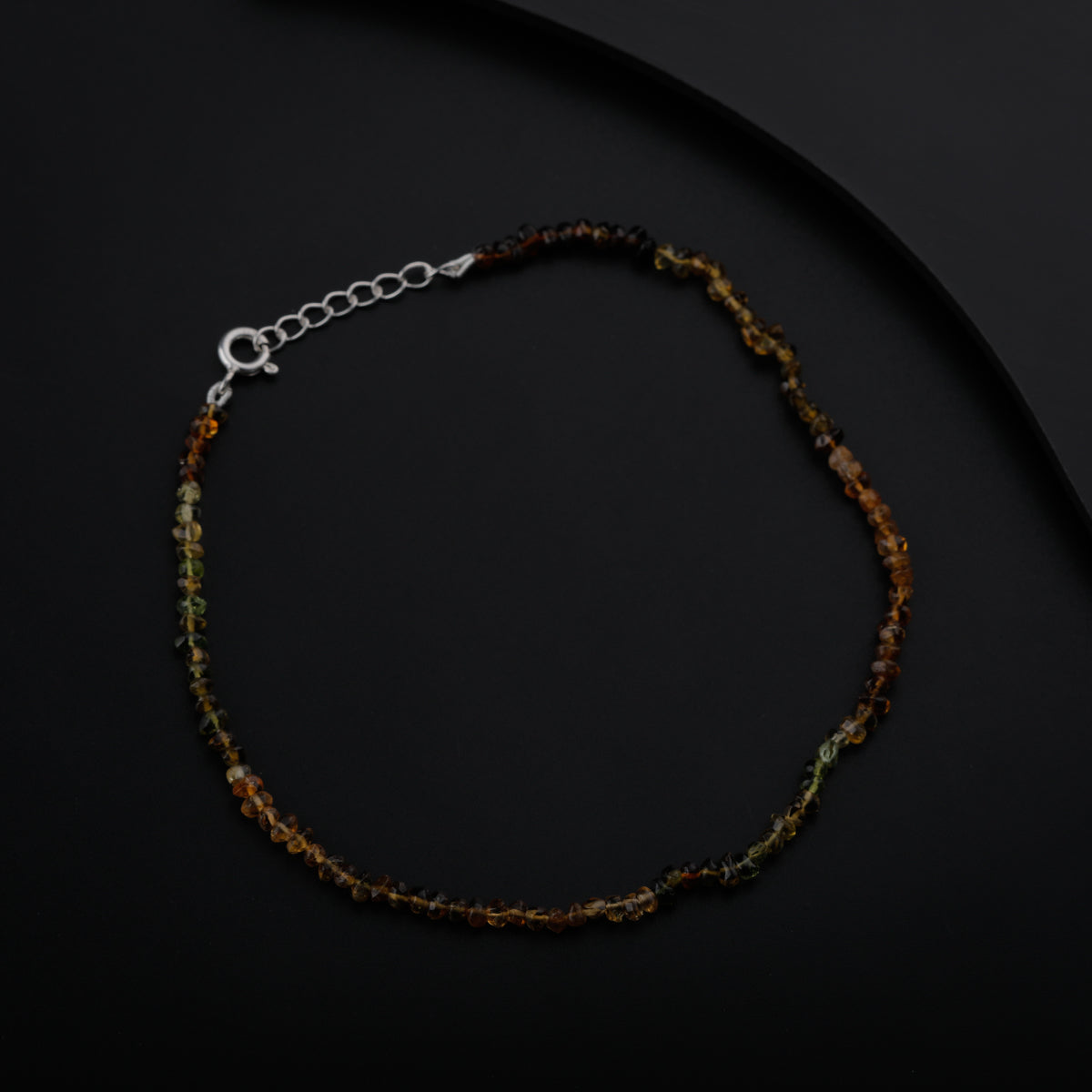 Multicolor Semi Precious Stones Anklet