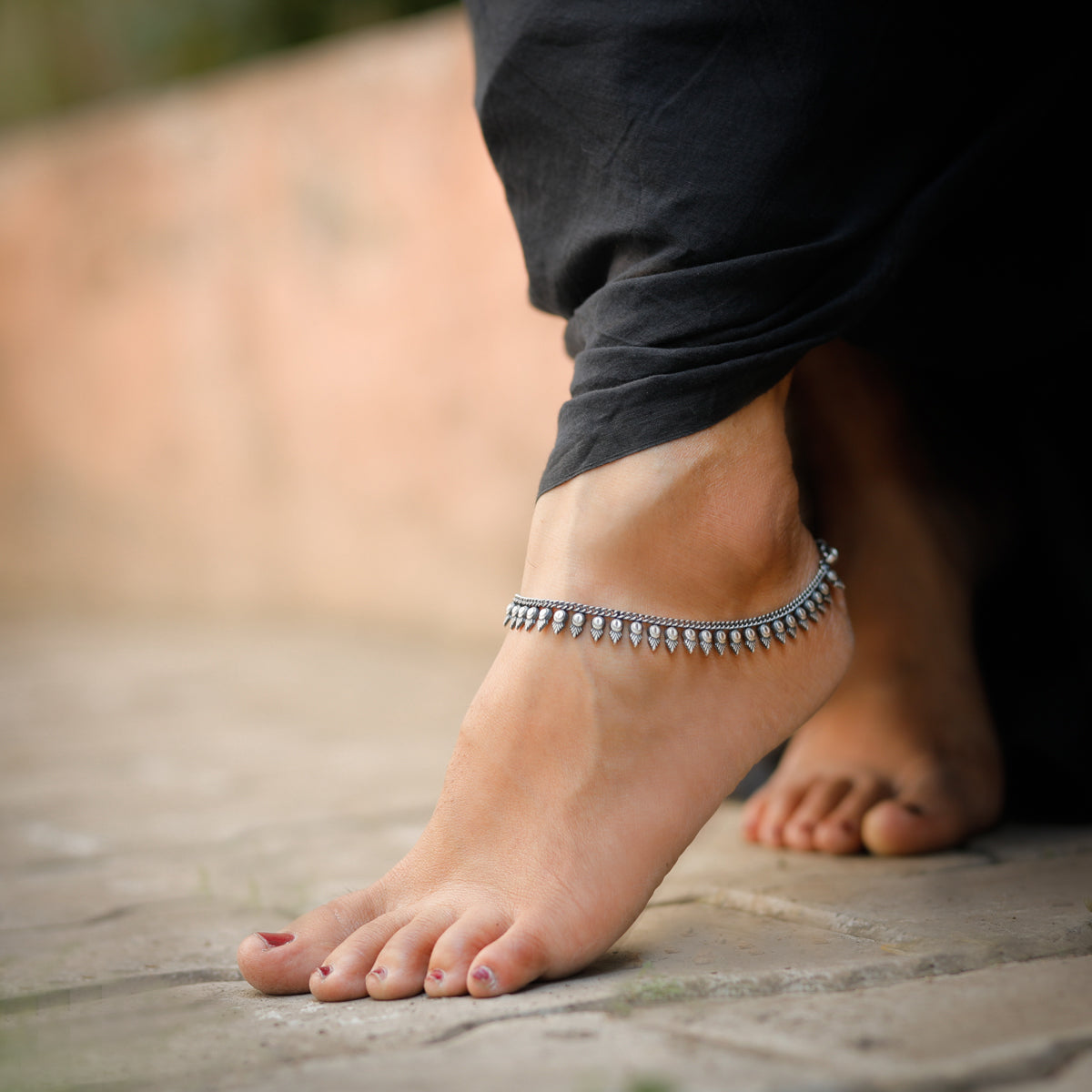 Delicate Silver Set Convertible Necklace and Anklet