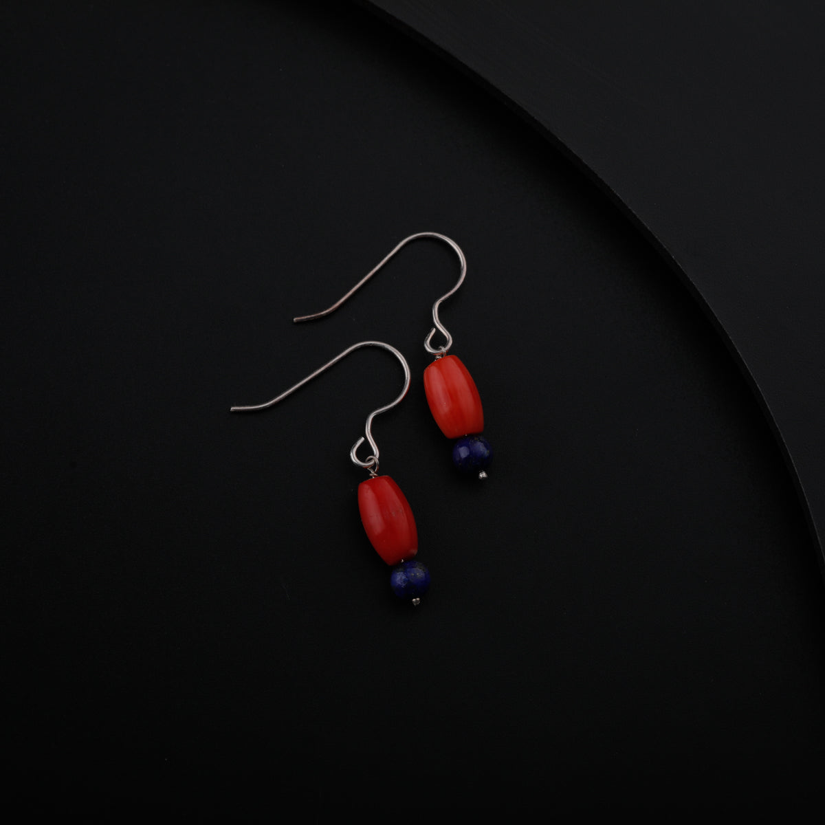 Silver Coral Earring