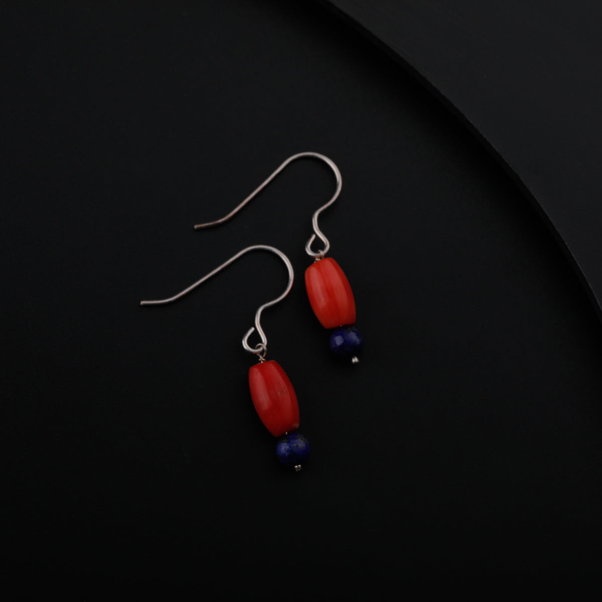 Silver Coral Earring