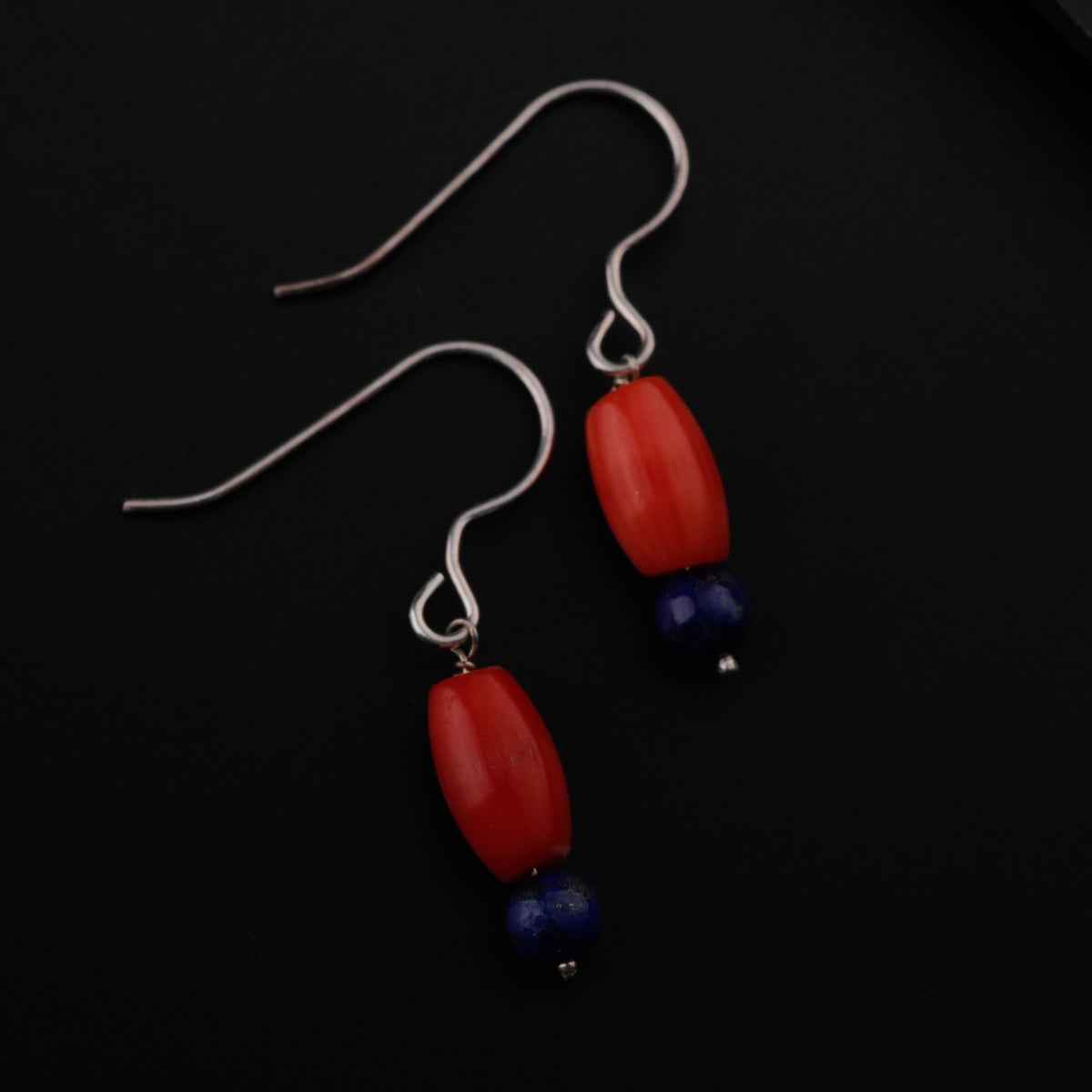 Silver Coral Earring