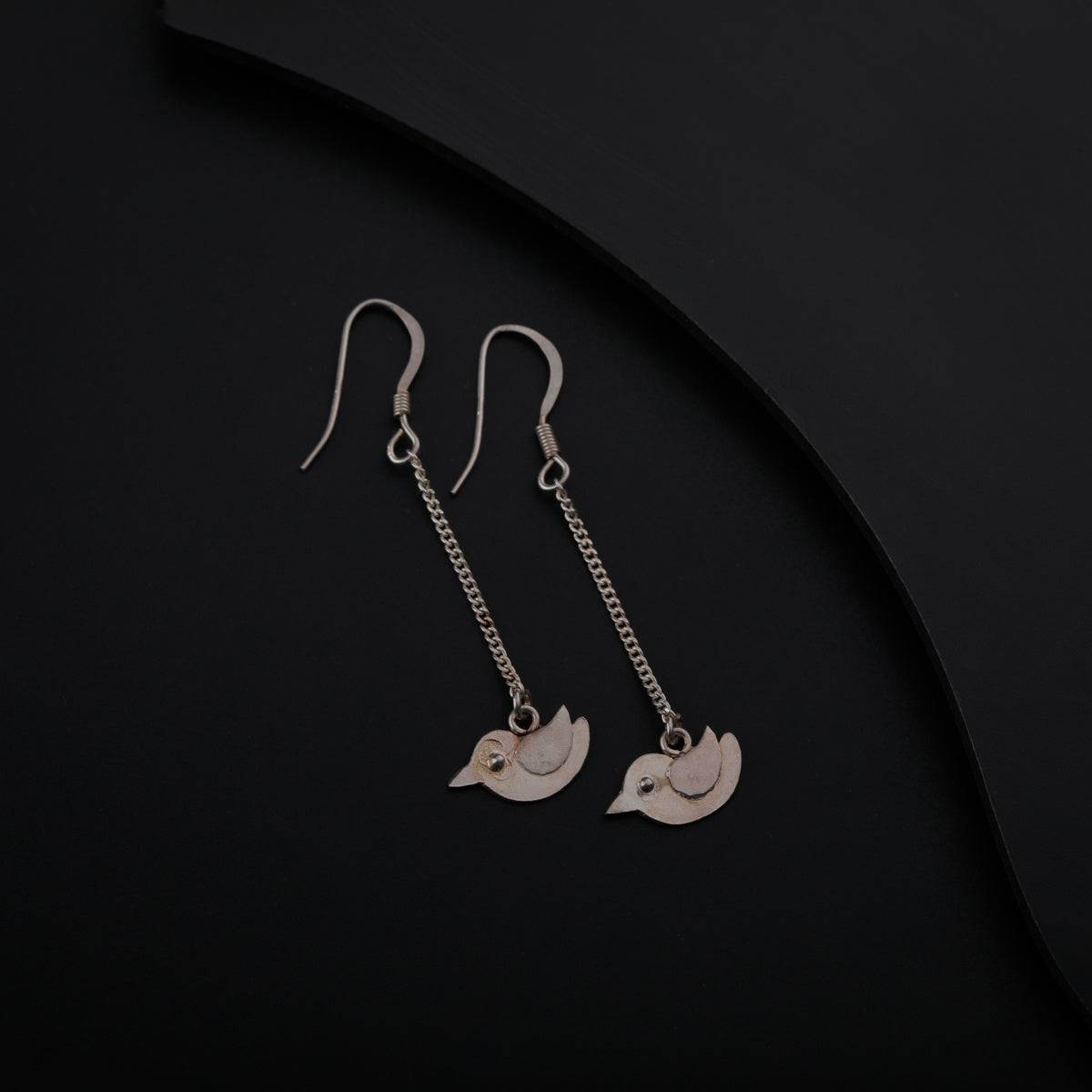 Silver Bird Dangler Earring