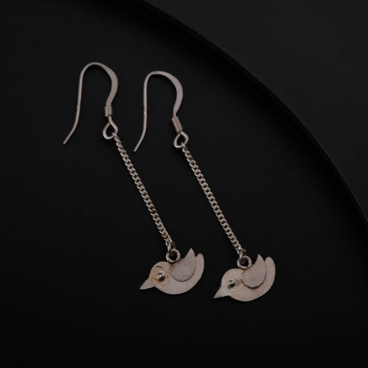 Silver Bird Dangler Earring