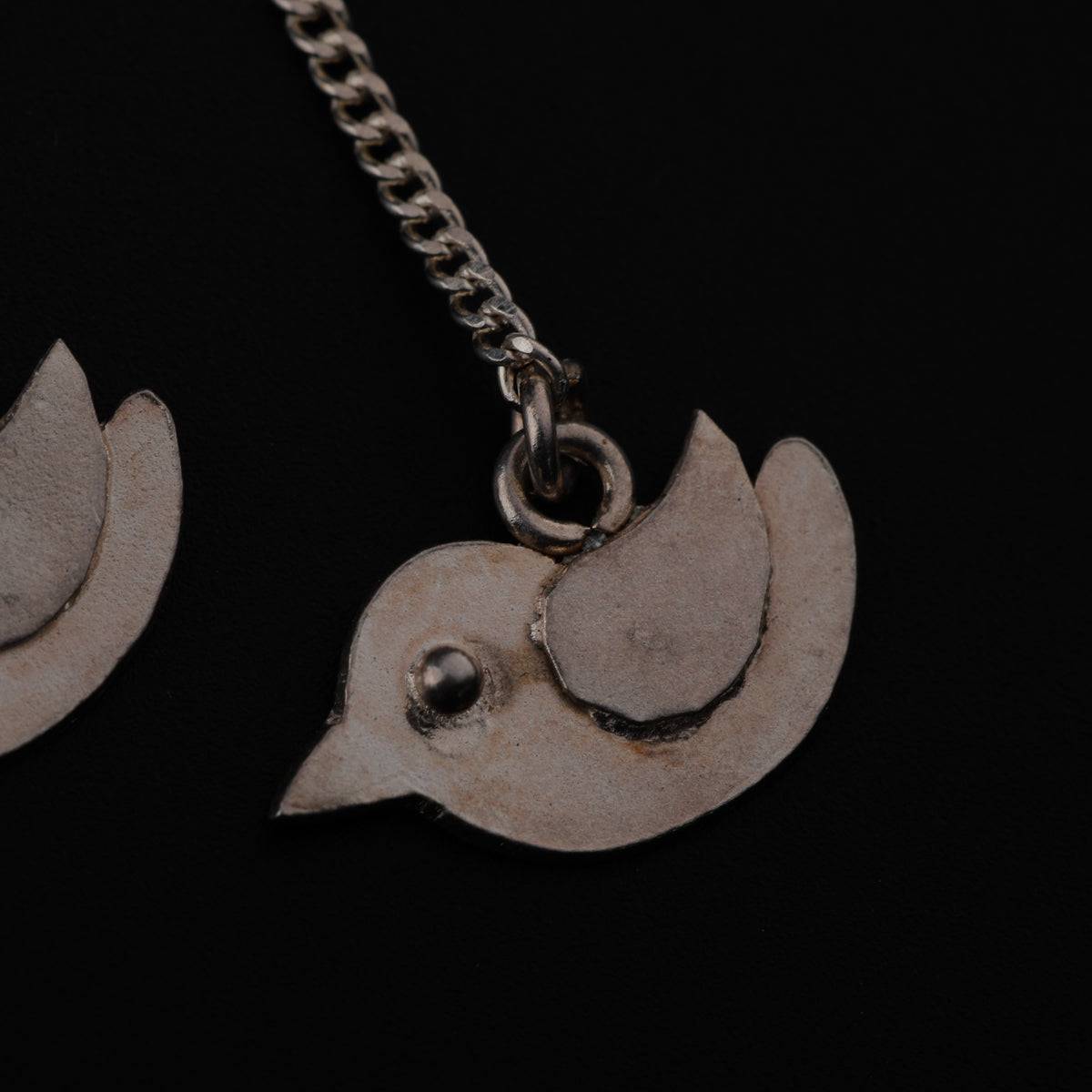 Silver Bird Dangler Earring