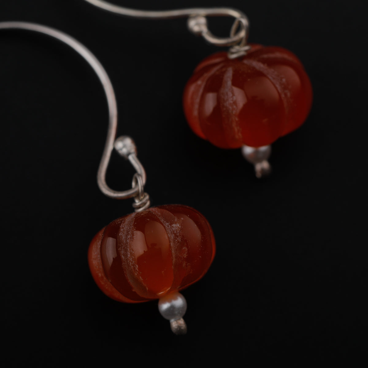 Silver Carnelian Earring