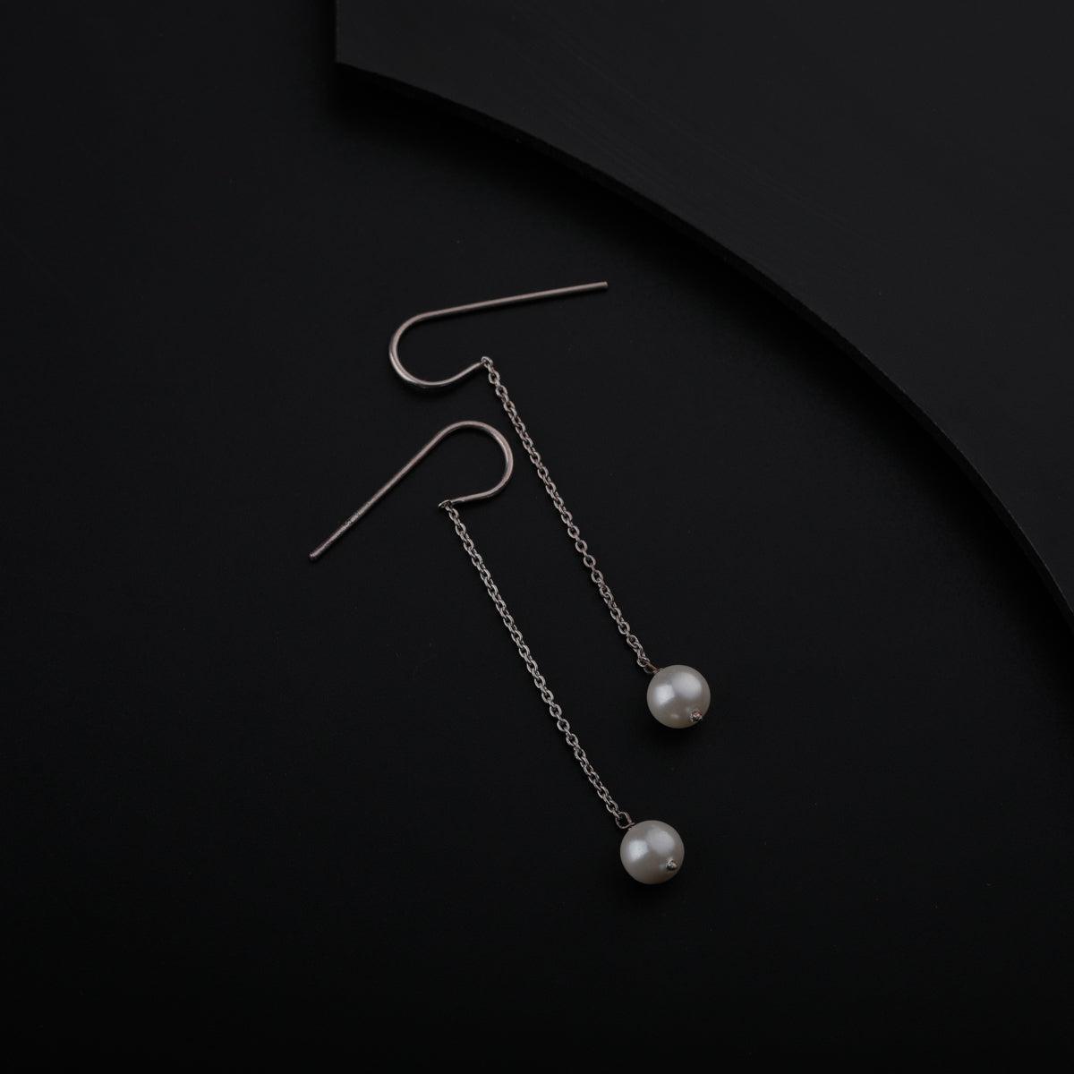 Pearl Drop Silver Earring