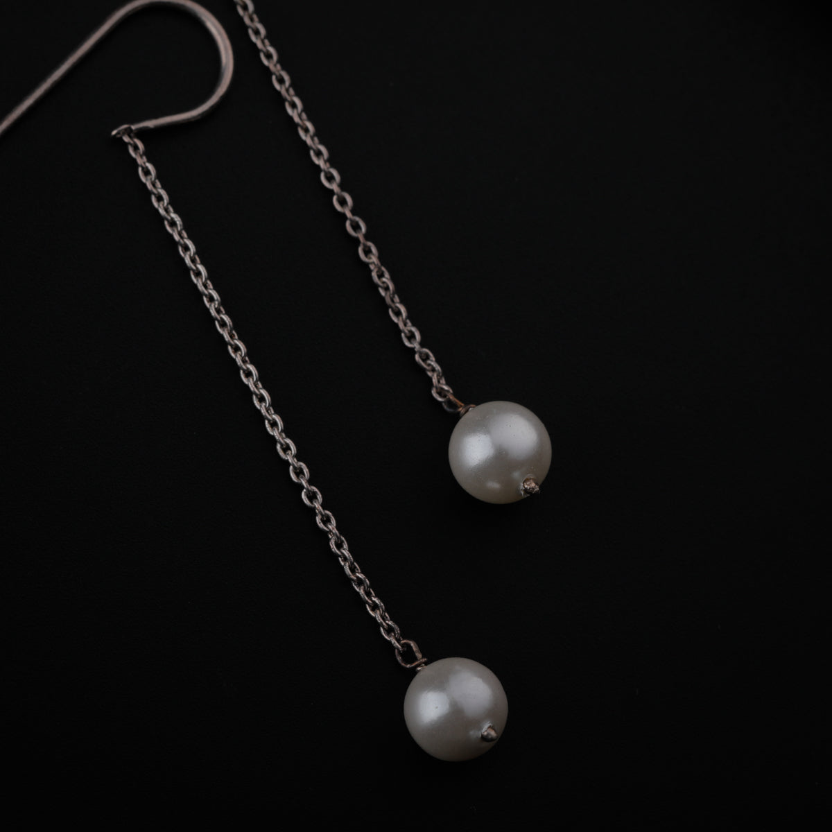 Pearl Drop Silver Earring