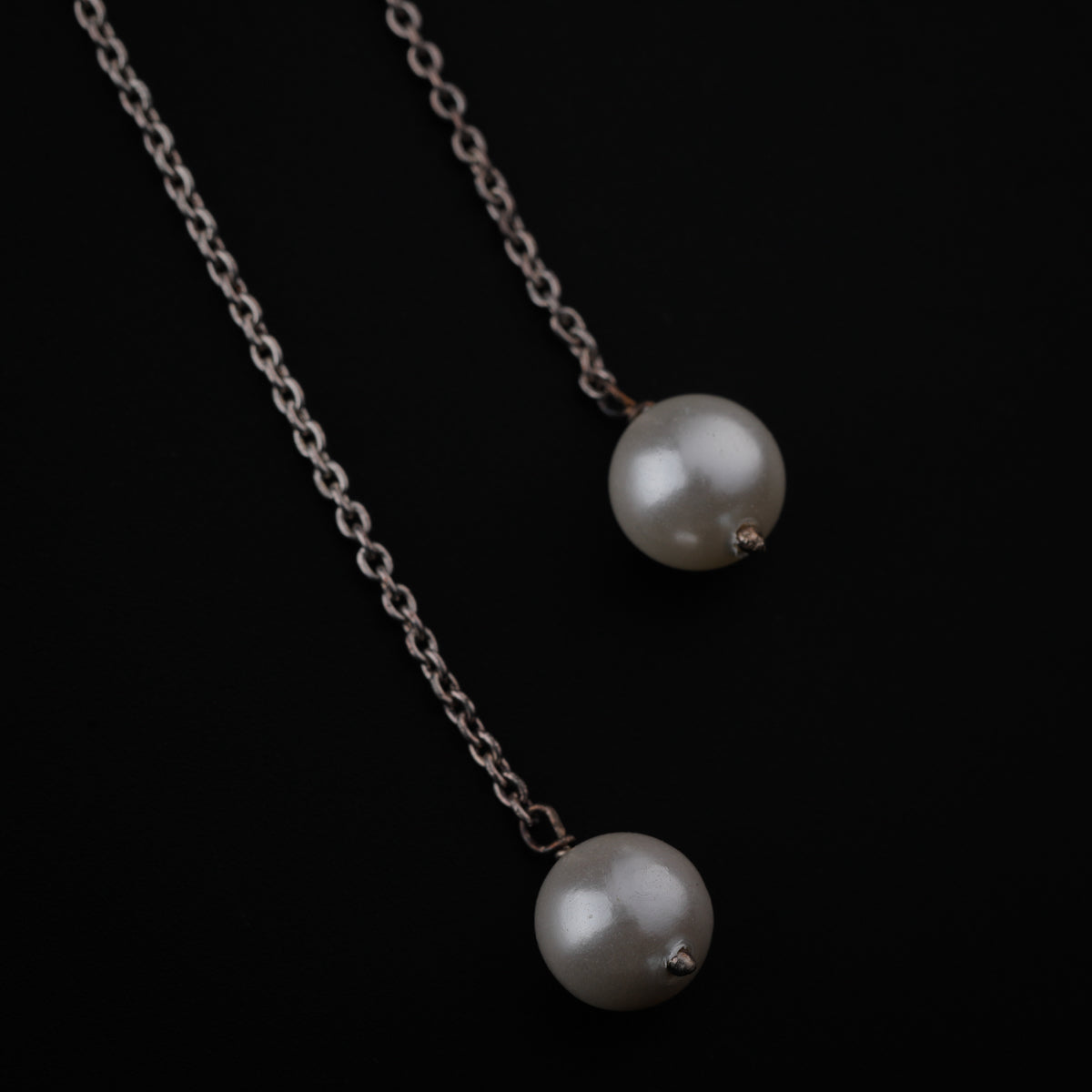 Pearl Drop Silver Earring