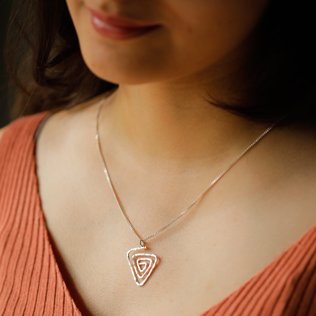 Silver Ripple Necklace