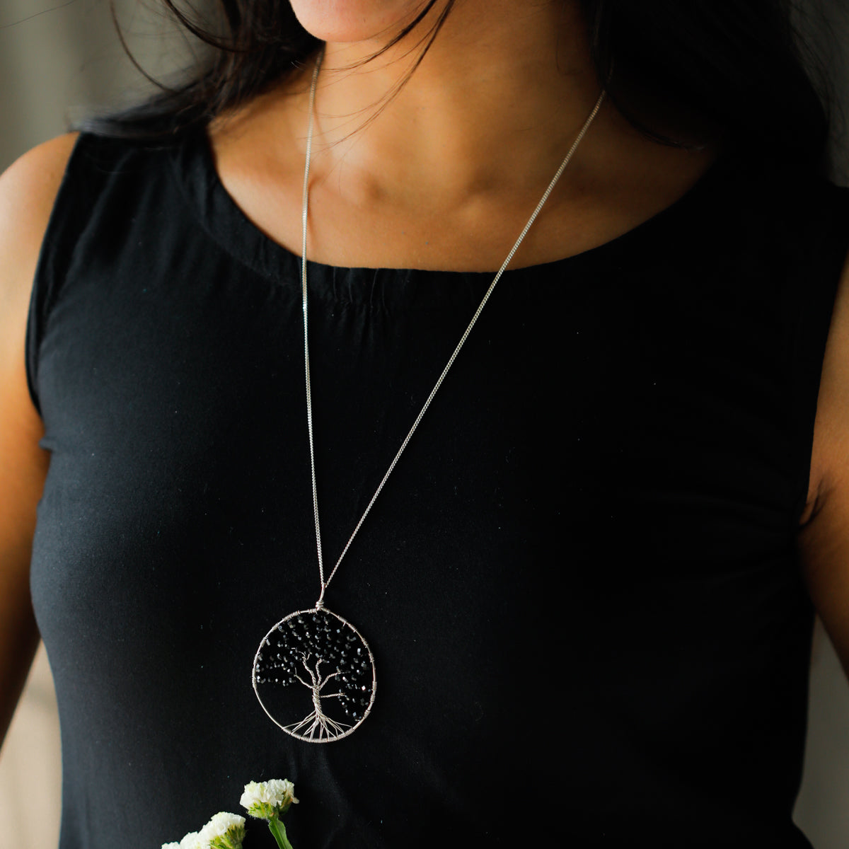 Tree of life : Handmade : Black onyx