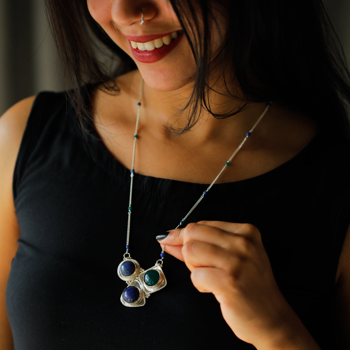 Precious Stones Multicolor Necklace