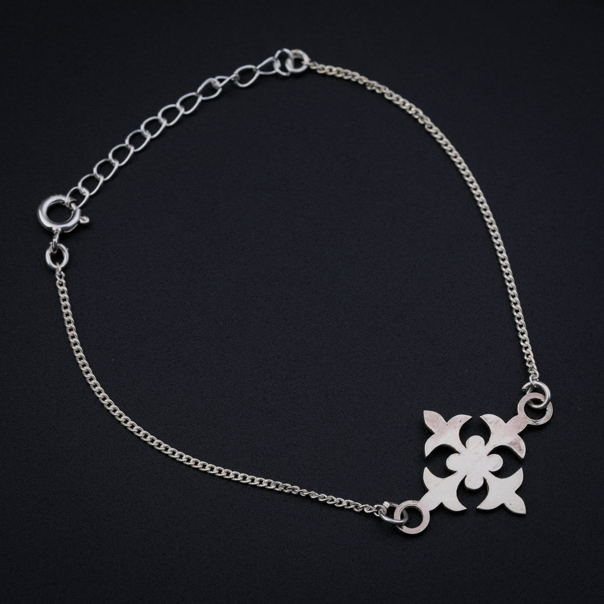 Silver Flower Bracelet