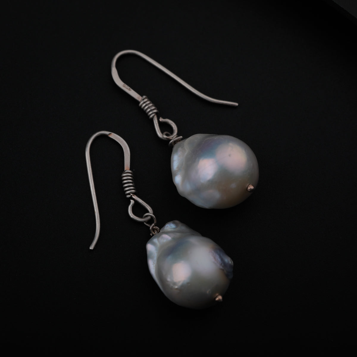 Baroque Pearl Silver Earring