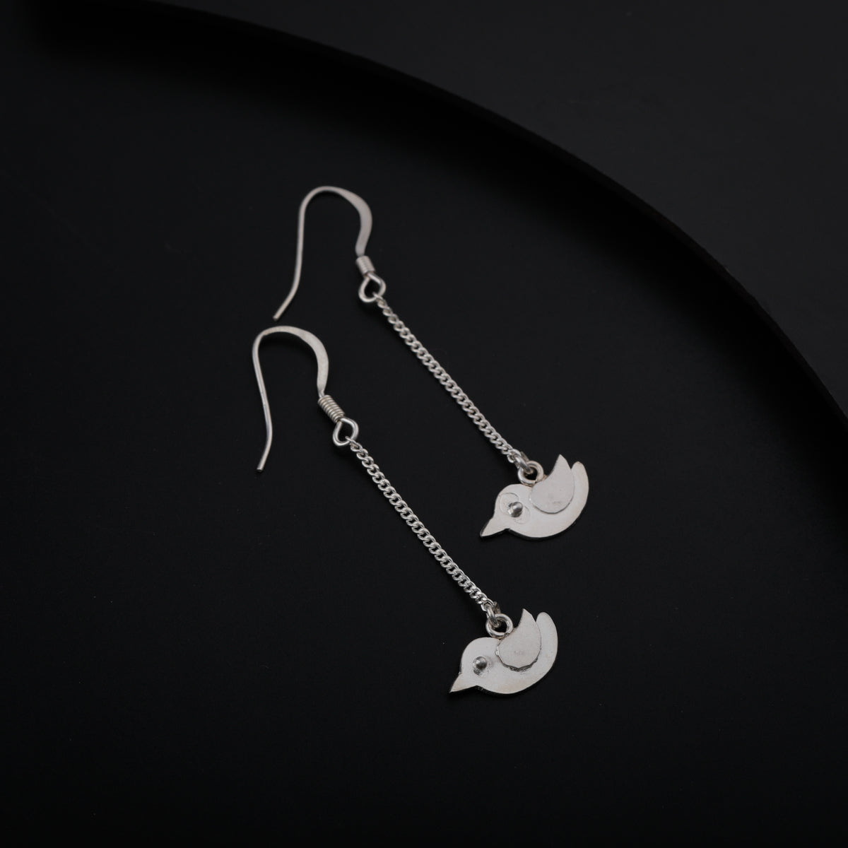 Silver Bird Dangler Earring