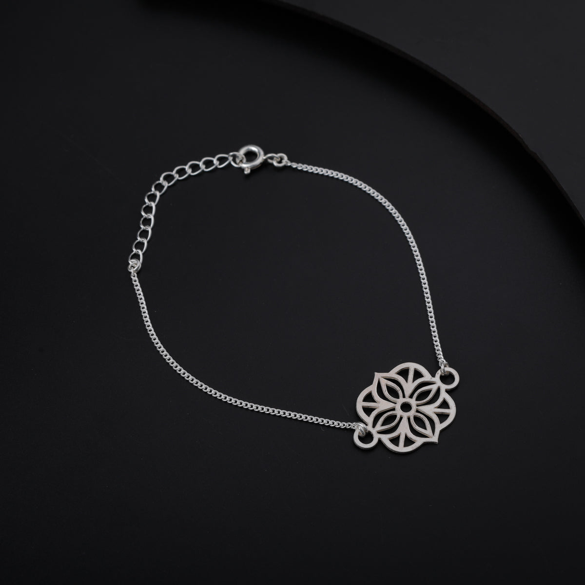 Silver Flower Bracelet