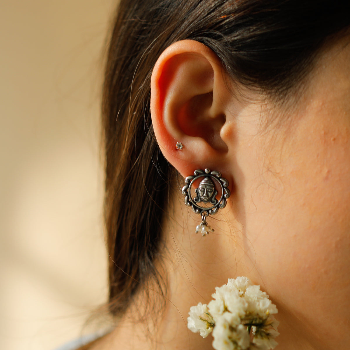 Handmade silver earrings