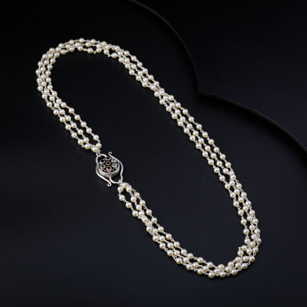 Three Layer Pearl Necklace