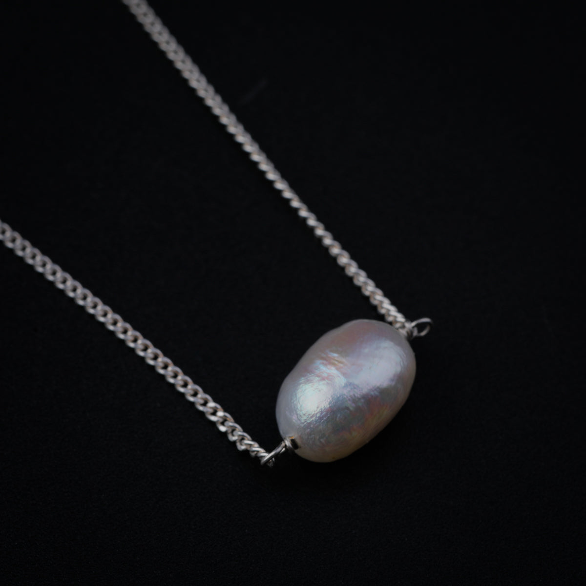 Fresh Water Pearl Silver Necklace