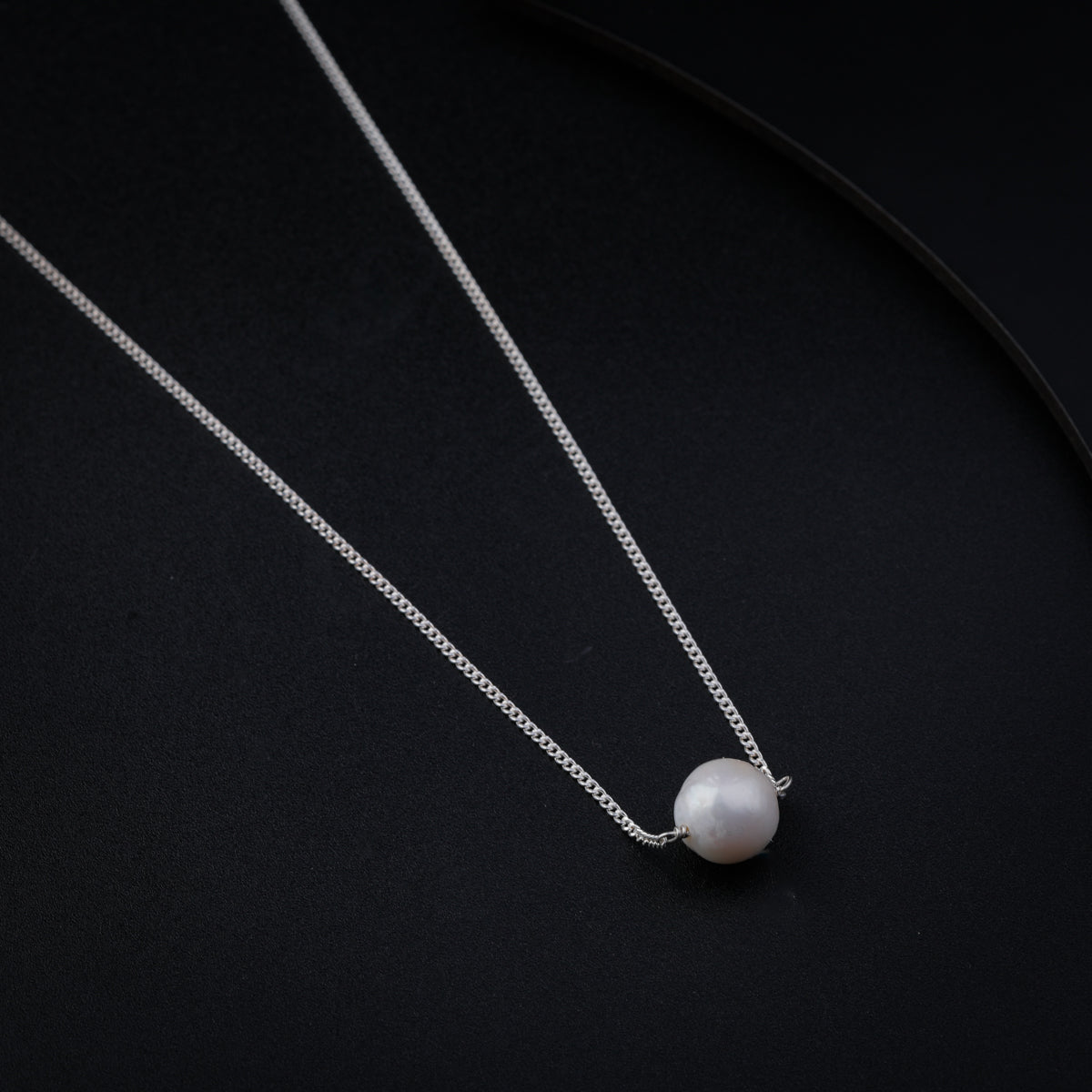 Fresh Water Pearl Silver Necklace