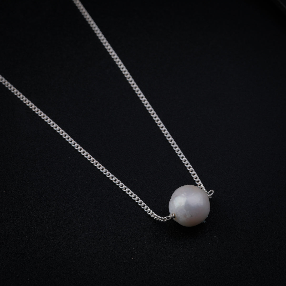 Fresh Water Pearl Silver Necklace