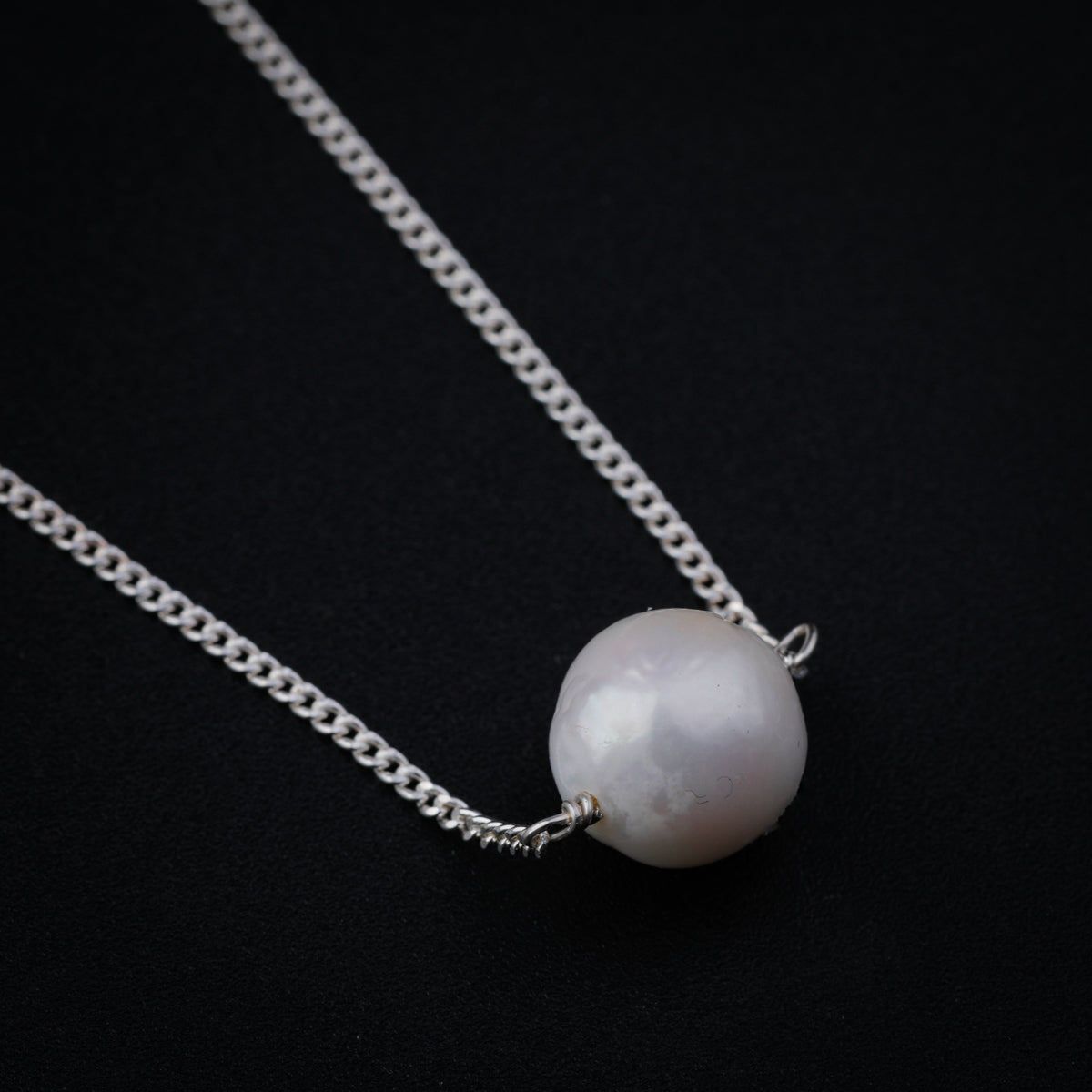 Fresh Water Pearl Silver Necklace