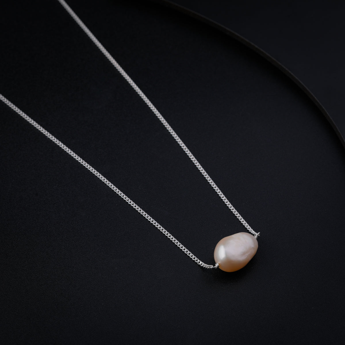 Fresh Water Pearl Silver Necklace