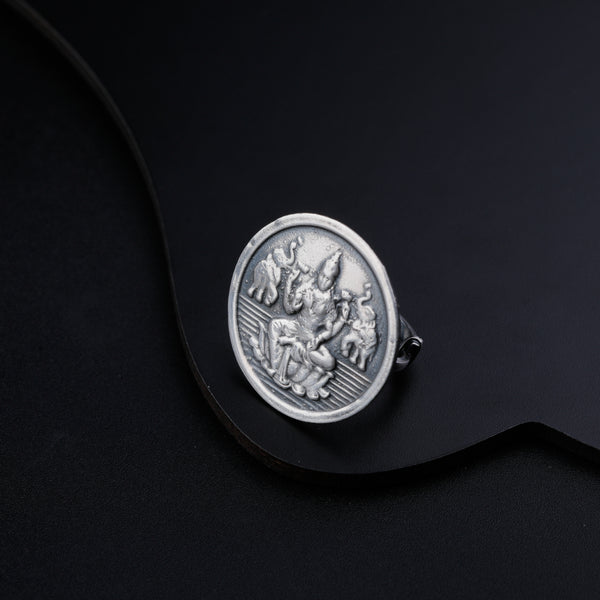 Silver Putali Ring (Adjustable)