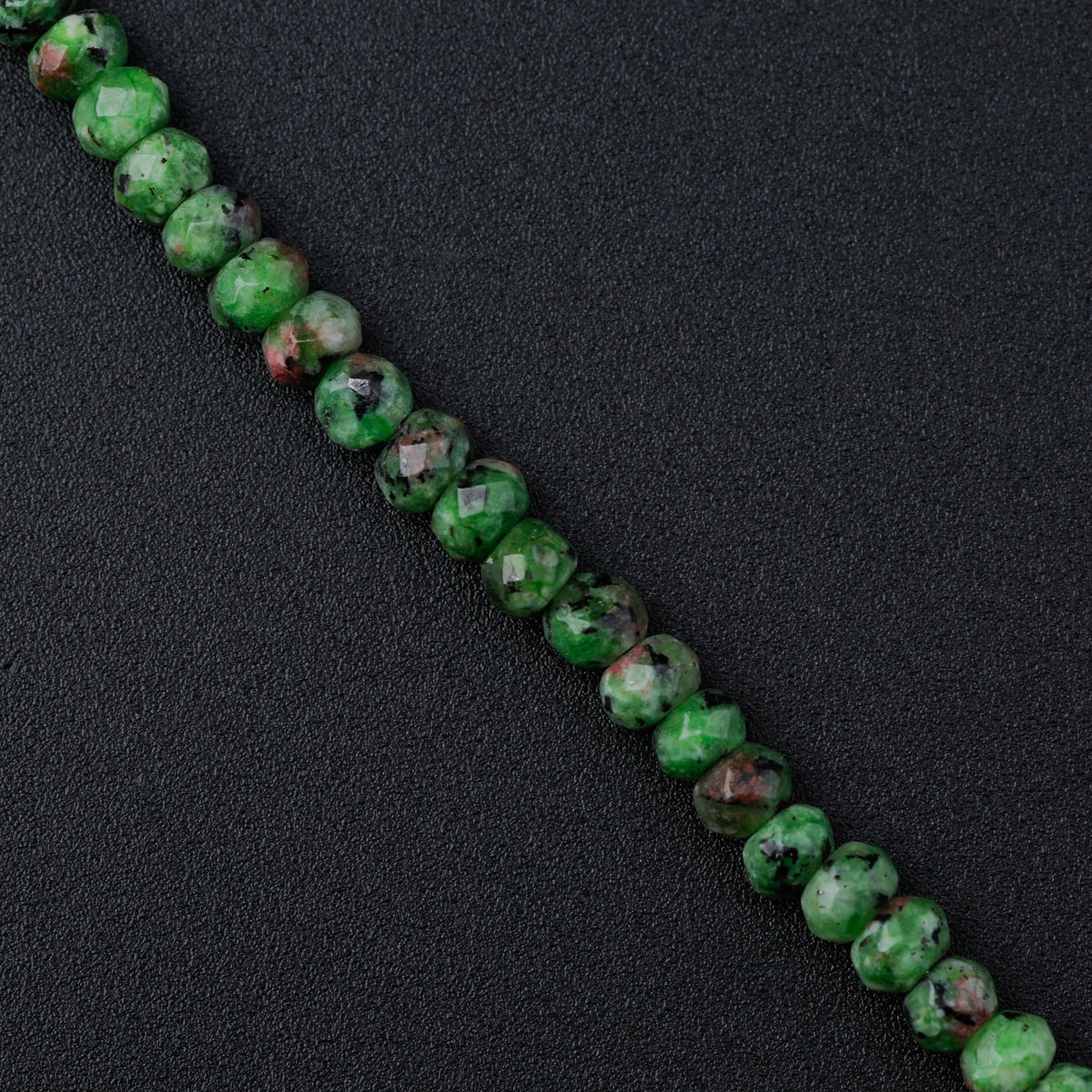 Green Sapphire Silver Charm Necklace