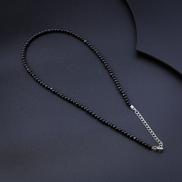 Black Onyx Silver Necklace