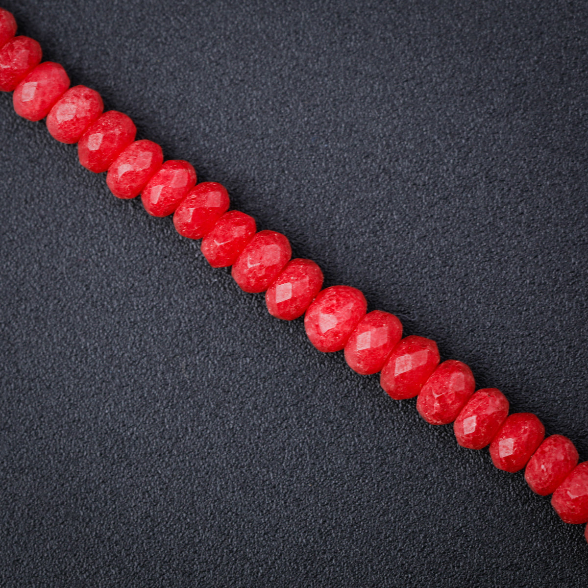 Red Sapphire Silver Charm Necklace